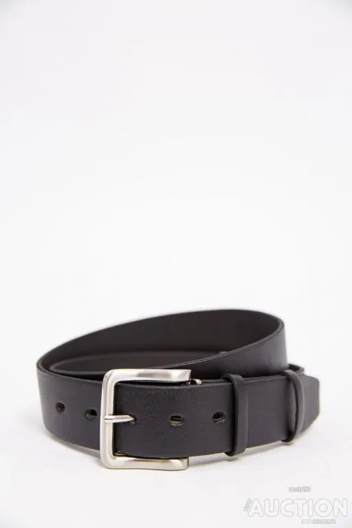 Классический мужской ремень из эко-кожи черного цвета 196R40S1W20 Ціна