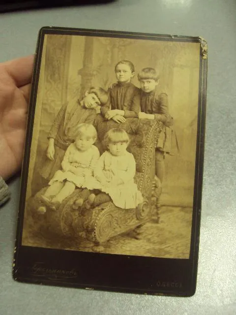 фотография  семейный портрет одесса горельникова 1910 10.5x16.5 №6504 Ціна