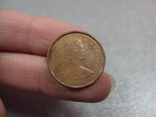 монета канада 1 цент 1989 №9519 З аукціону