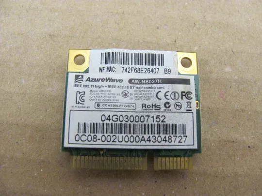 521-21 WI-FI адаптер AW-NB037H для ASUS N53S N53J N53 оригінал Продаж