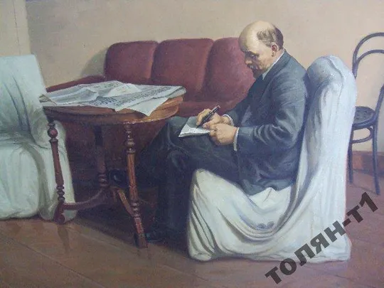 Купити картина Ленин Высоцкий. холст масло 139,6 х 90,5 см №21