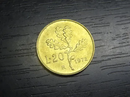 фото, 20 лір Італія 1972