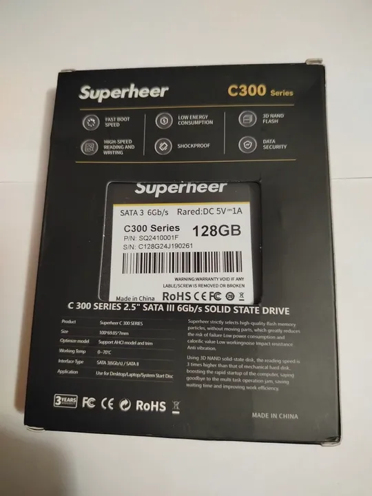Купити Твердотільний жорсткий диск Superheer C300 SSD 128 GB 2.5 SATAIII