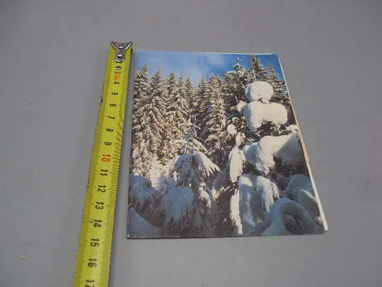 Открытка телеграмма зима ялинки фото Р. Папикьяна №16161 Ціна