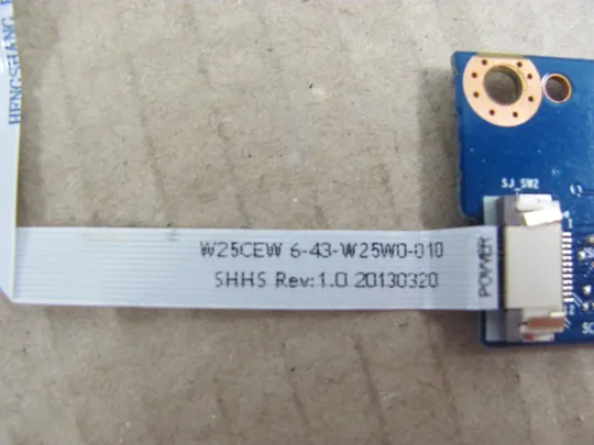 385-26 плата кнопки вкл 6-71-W25WS-D02 для Clevo W25CSW, Terra Mobile 1541H оригінал Продаж