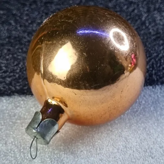 Купити Елочная игрушка «ретро шар с медным блеском» (ссср)