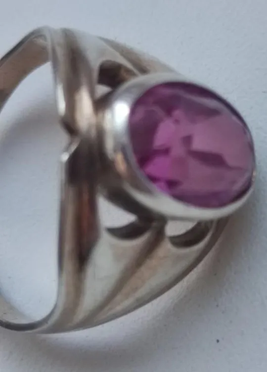 Купити Серебряное кольцо СССР винтаж 18-18.5 размер ,клеймо звезда, 1970-e km279