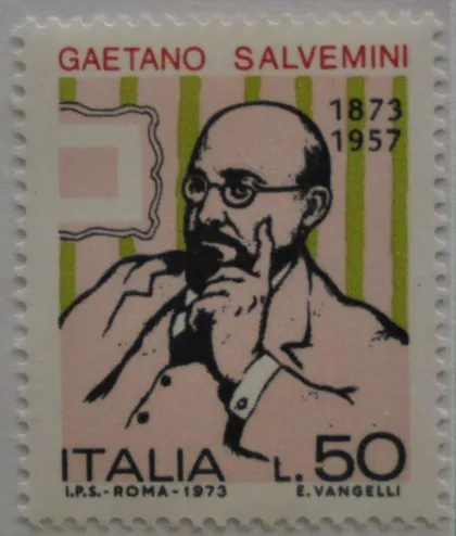 фото, Италия Сальвемини история политика 1973 MNH