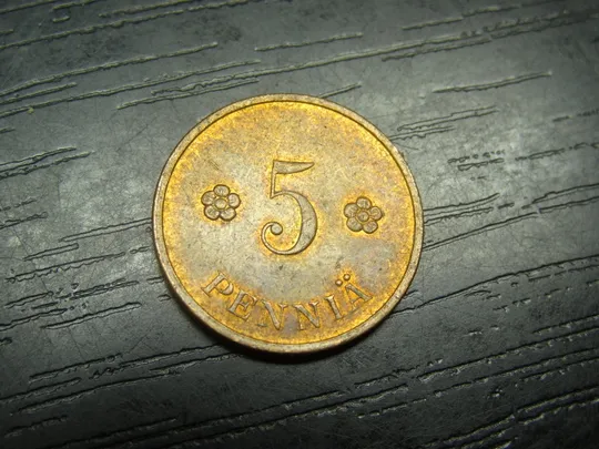 5 пенні 1939 Фінляндія Ціна