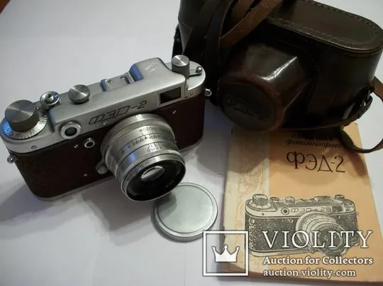 Фотоаппарат Фэд-2 [Красного цвета] Коллекционный, футляр, инструкция-только обложка, крышка] Ціна