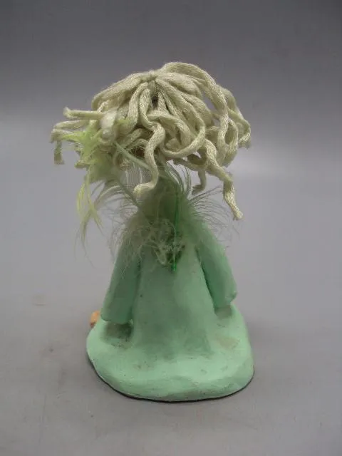 Фигура керамика статуэтка миниатюра сувенир Ангел с табличкой ангелочек высота 11 см №4007 Де купити