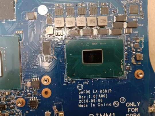 номер1058-18 материнська плата  BAP00 LA-D581P SR32Q i7-7700HQ для Dell Alienware 13 R3 Mainboard Материнка Основна плата Системна плата Плата системи Laptop motherboard мамка ноутбучна плата оригінал Продаж
