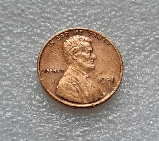 Купити (8157 ря) 1 цент 1981 США (без мітки монетного двору)