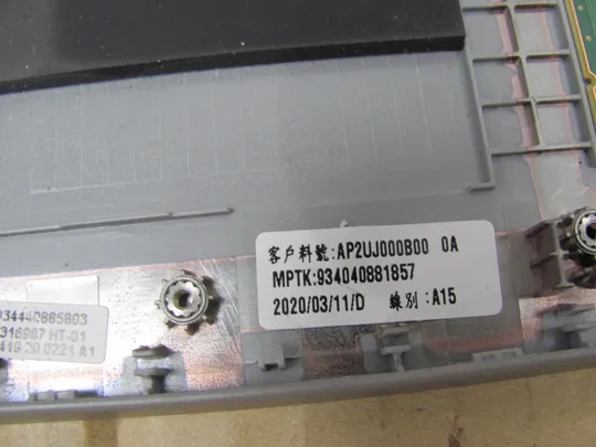 699-3 Кришка панель палмрест тачпад A1999L  AP2UJ000B00 для Dell Latitude 5510 5511 Precision 3550 3551  оригінал Торговий майданчик