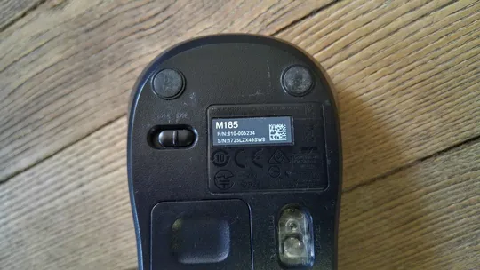 Беспроводная мышь Grey #2 Logitech M185 с USB ресивером Вживане З аукціону