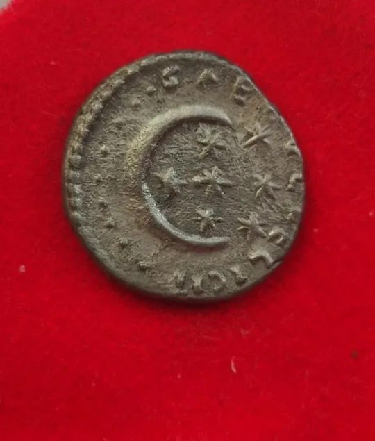 Купити 200 год н.э. Денарий древнего Рима полумесяц и семь звёзд, редкий ,Септимий Север,серебро sb344