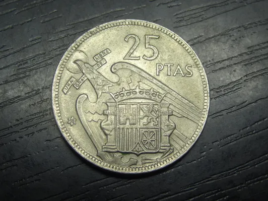 25 песет Іспанія 1957 (1958) Ціна