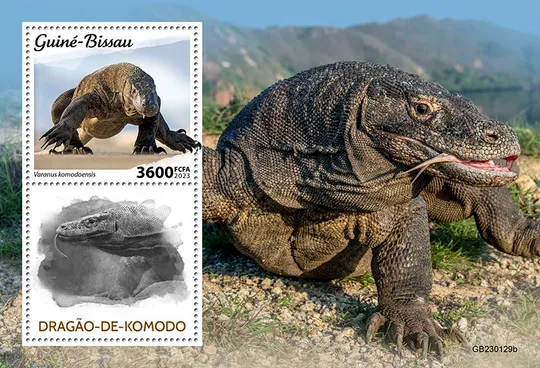 Гвинея Бисау-Дракон Комод-2023.Чистый полный красивый комплект.MNH. Ціна