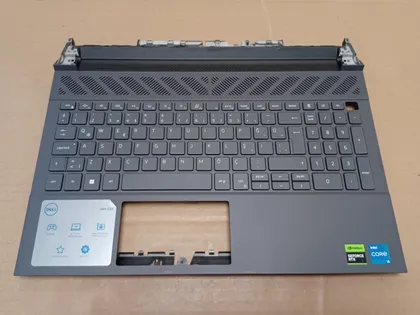 фото, номер1054-4 Кришка панель палмрест 025CCM FA3ZZ000400 AP3ZZ000304 клавіатура робоча для Dell G15  5530 5531 5535 топкейс Верхня панель палмрест cover-C оригінал