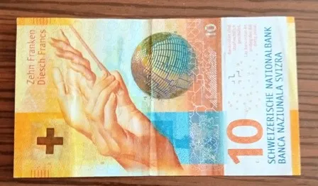 10 франків  2017р Ціна