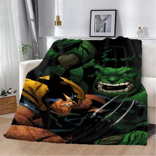 Плед 3D Росомаха против Халка 20222441_A 12234 160х200 см Ціна