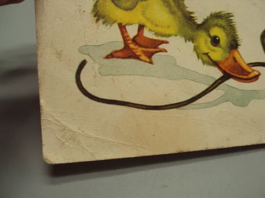 Открытка С днем рождения! утенок и цветок утка и лилия художник К.Б. Полякова 1964 год №17963 Де купити