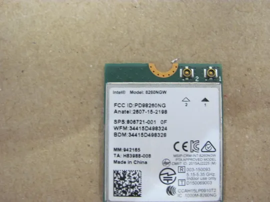 610-21 WI-FI модуль 8260NGW 806721-001  для HP EliteBook ZBOOK 17 G3  оригінал Де купити