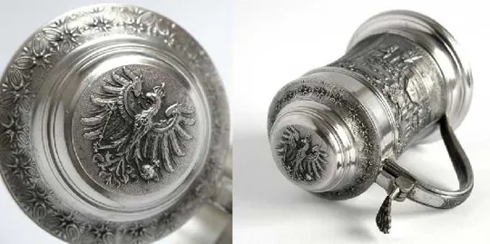 Олов'яний кухоль Гете 700 мл, Zinn95% Vogel Germany Інтернет-аукціон