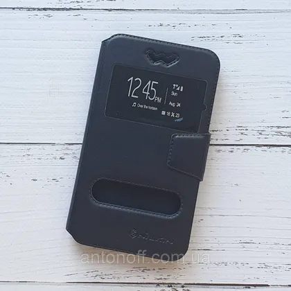 фото, Книжка універсальна Nillkin Slider / слайдер 5.3"-5.6" (15.8×8.9см) для телефона Black