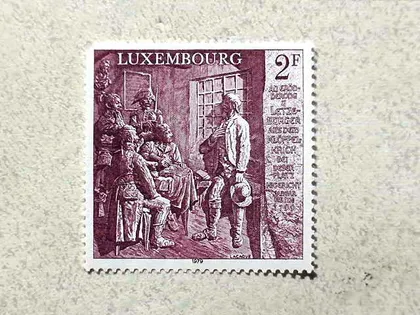 фото, Поштова марка Люксембург 1979 рік **