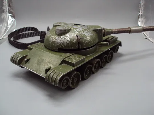Детская игрушка модель танк большой металл тяжелый, стреляет 11,5 х 28,5 х 40,5 х 15,8 см №15537 Торговий майданчик