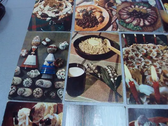 набор открыток блюда эстонской кухни 1973 кассина 12 шт  №4118 Де купити