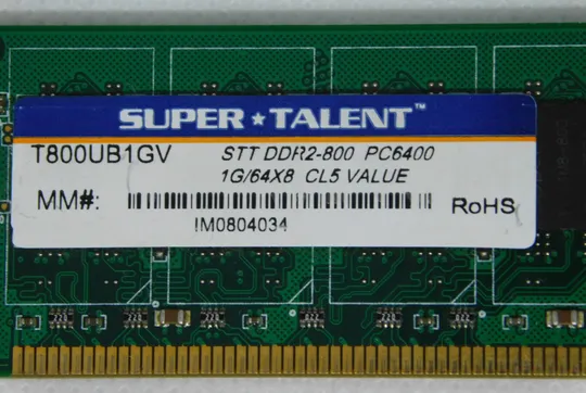 Купити Планка памяти SST DDR2-800 PC6400 1G/64X8 CL5 VALUE Рабочая б/у