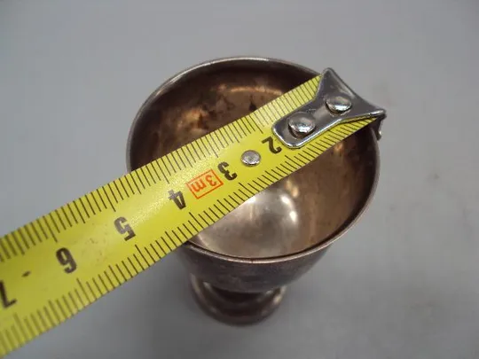 Рюмка стопка серебро 925 проба 2ХЮ вес 36,58 г высота 7 см, диаметр 4,2 см №14316 Інтернет-аукціон