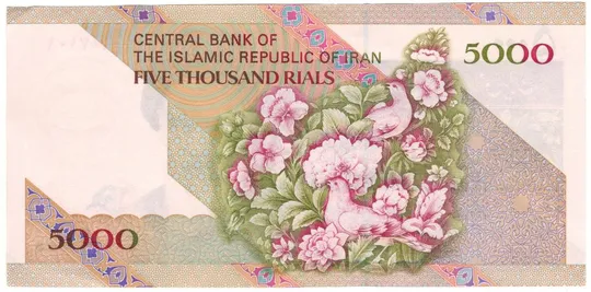 Купити 5000 ріалів 1993 року UNC Іран