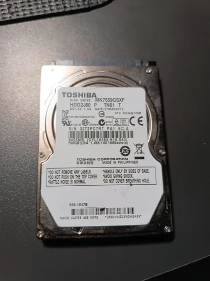 фото, Жорсткий диск 2.5" Toshiba 750 GB Sata 2