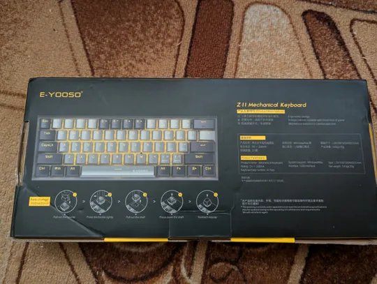 Купити E-Yooso Z-11 Mechanical Keyboard 61 key Red Switch механічна ігрова клавіатура