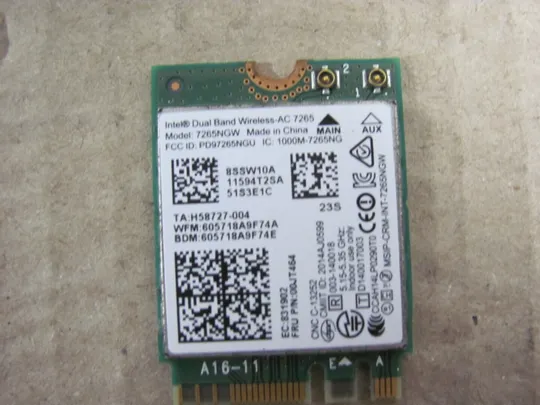 номер0249-40 WI-FI адаптер 7265NGW 00JT464 для  Lenovo ThinkPad S1 Yoga 12 X240 X250 X260 X270  оригінал З аукціону