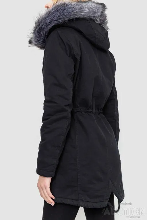 Парка женская зимняя, цвет черный, 244R805 Продаж