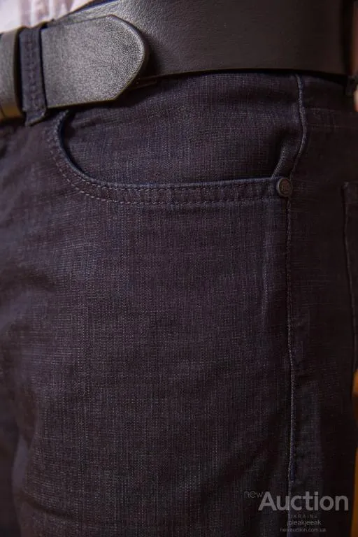 Джинсы мужские с ремнем, цвет грифельный, 194R50300 Інтернет-аукціон