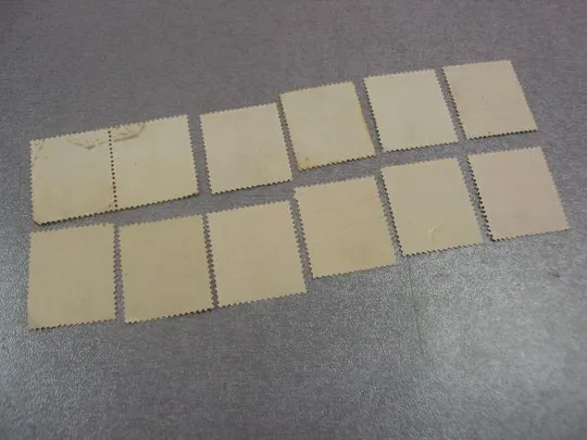 марки Испания личности 1909 король глава генерал гербы лот 12 шт №74 З аукціону