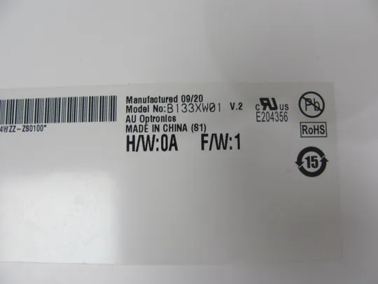 МР14-15 матриця B133XW01 V.2  13.3" WXGA/HD Ready LVDS 40 pin a-Si TFT-LCD , LCM Flat Інтернет-аукціон