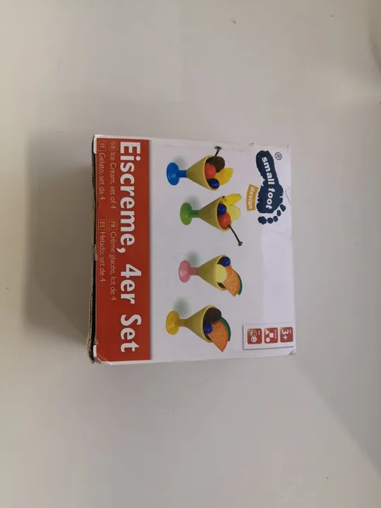 Дерев&#039;яні іграшки. Набір для морозива 4 предмета з фруктами (17) Інтернет-аукціон