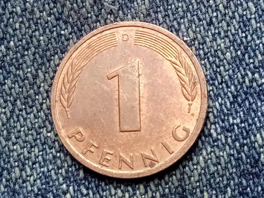 ФРГ, 1 пфенниг "D" (1990 г.) Флора. Растения.  Дубовый лист. Ціна