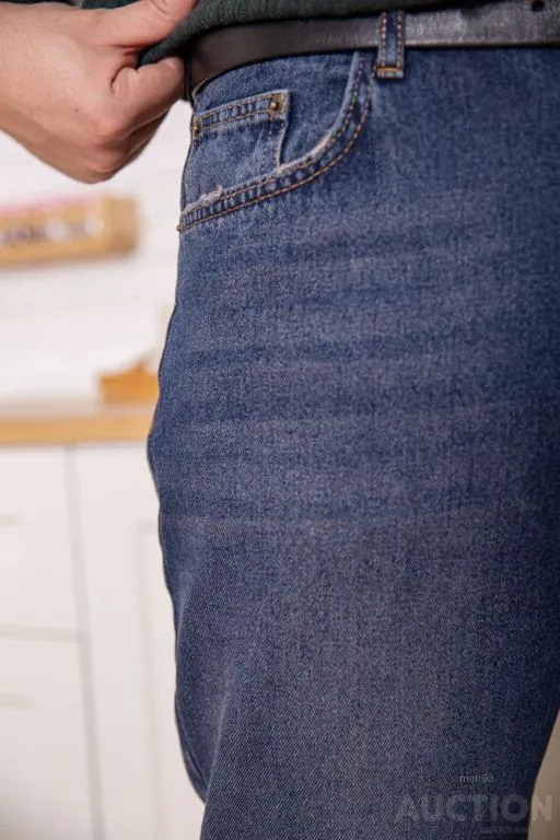 Джинсы мужские, цвет темно-синий, 157R3325009 Де купити