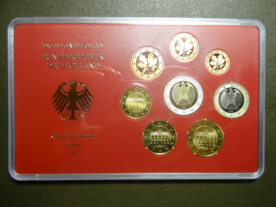 Комплект євромонет Німеччини 2003 A (повний комплект) UNC Ціна