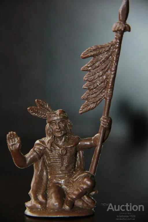 сидящий индеец с копьем Atlantic 65-70мм Ціна