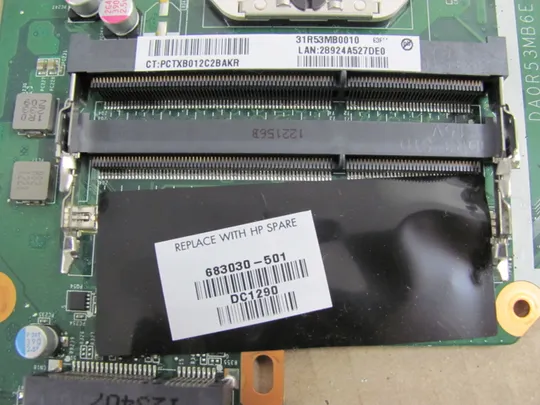 номер0163-15 материнська плата,Mainboard,Материнка,Основна плата,Системна плата,Плата системи,motherboard  683030-501 DA0R53MB6E1 для HP Pavilion G7 G7-2000  G6-2000 G4-2000 оригінал З аукціону