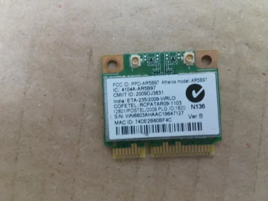 Купити №328-17 WI-FI адаптер AR5B97 для Packard Bell P5W50 оригінал