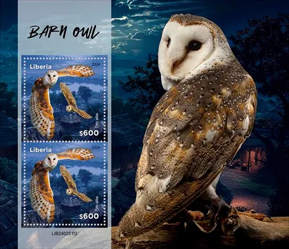 фото, Либерия-Сова Амбар -2024. Чистый полный красивый комплект. MNH.